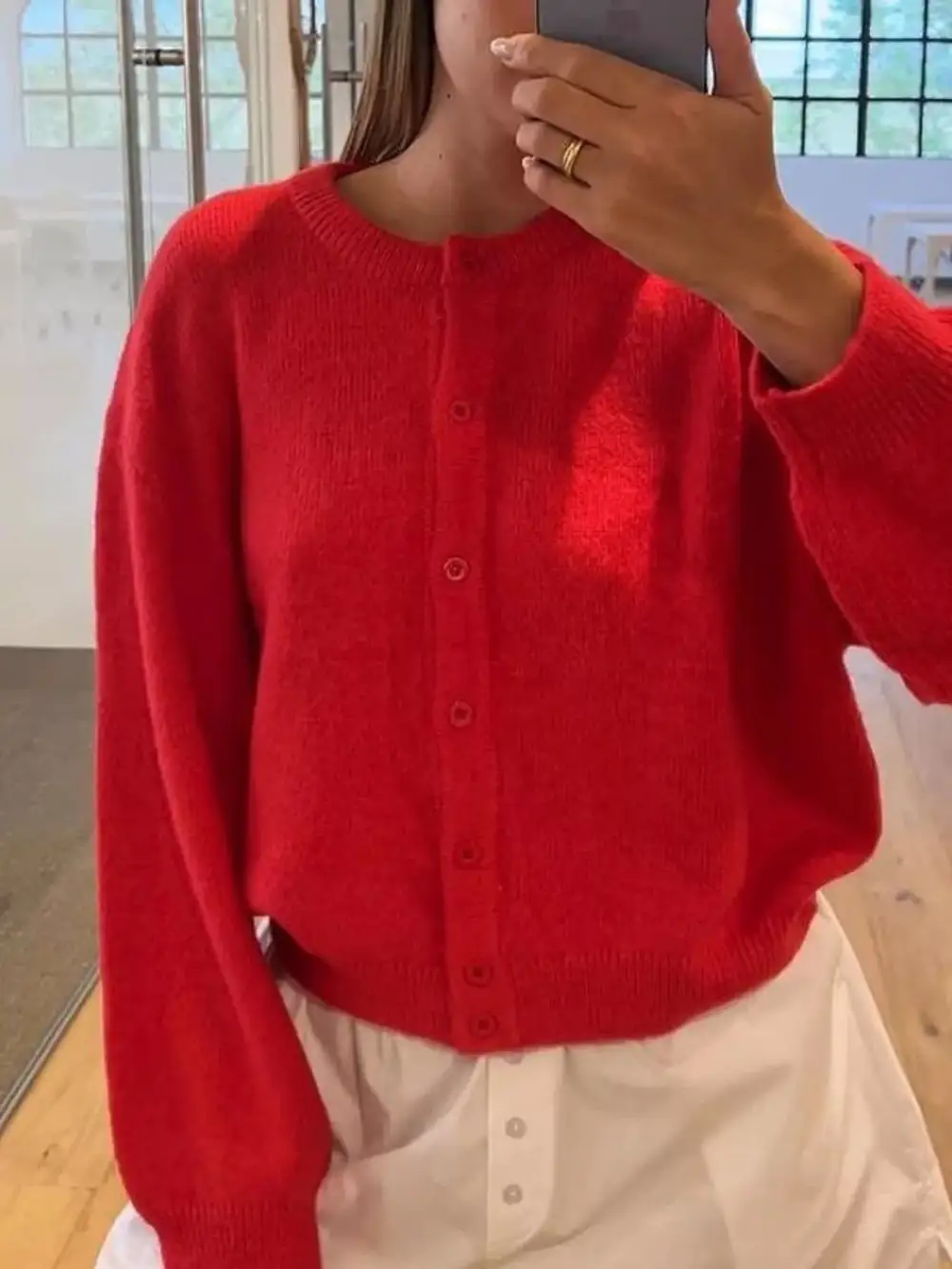 Soft Button Down Knit Cardigan