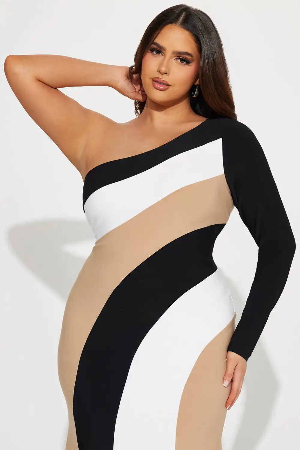Phoebe Striped Maxi Dress - Black/combo