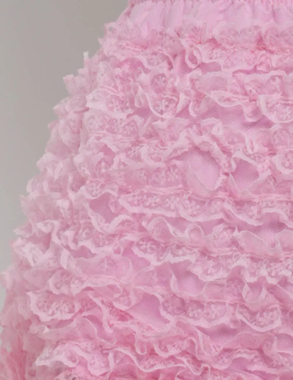 Romantic Lace Tiered Ruffle Mini Shorts