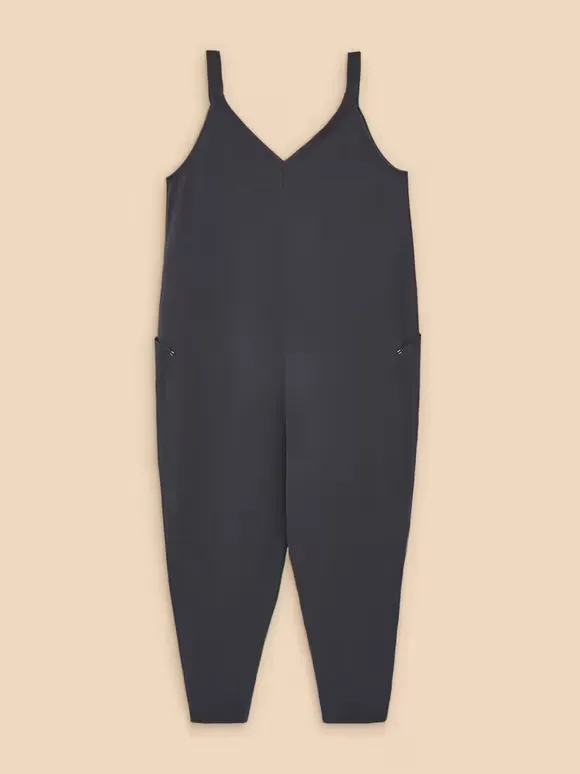 V-Neck Jersey Jumpsuit