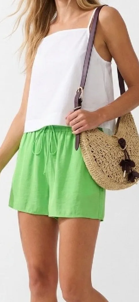 Woven Roomy Easy Waist Casual Shorts