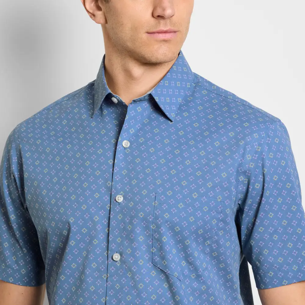 Wave Pattern Short Sleeve Shirt