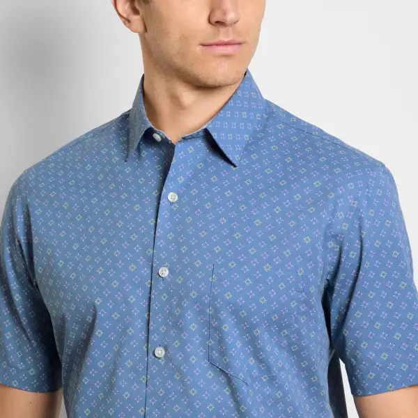 Wave Pattern Short Sleeve Shirt