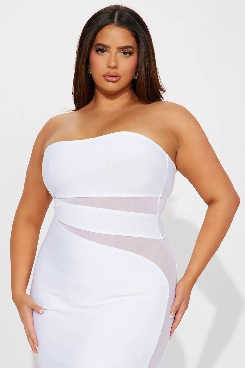 Mackenzie Bandage Maxi Dress - White