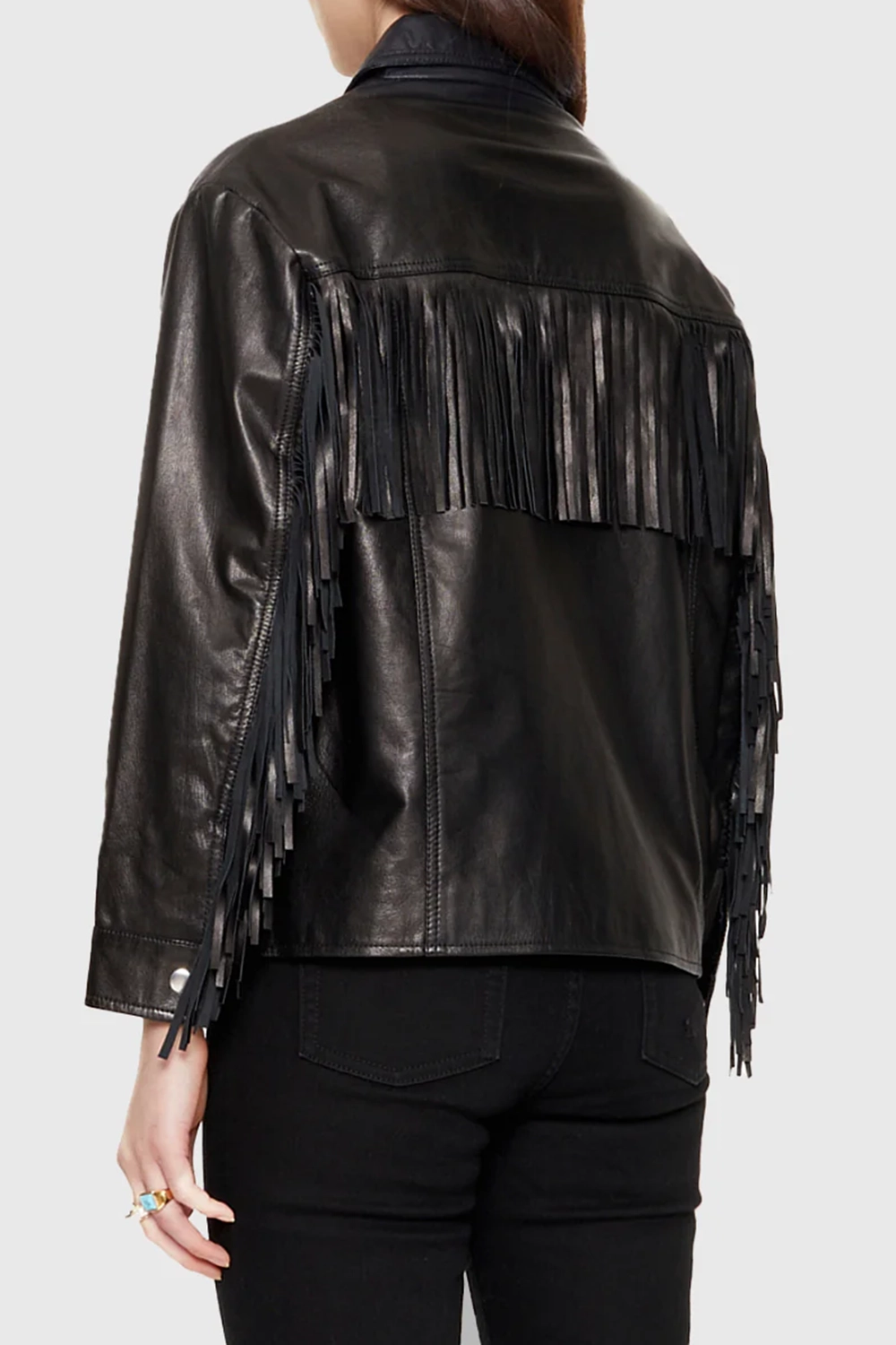 Women'S Fashion Fringe Lapel Coat