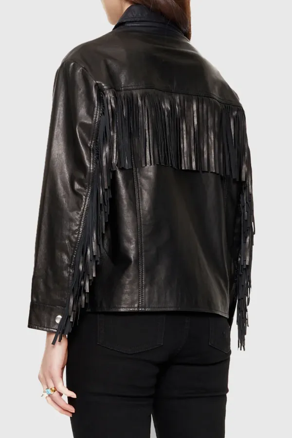 Fashion Fringe Lapel Coat