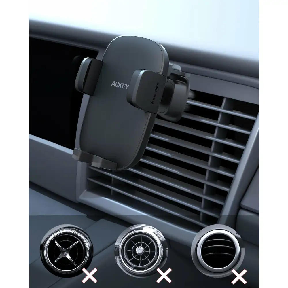 AUKEY Car Phone Mount Upgraded Vent Clip for Air Vent HD C58