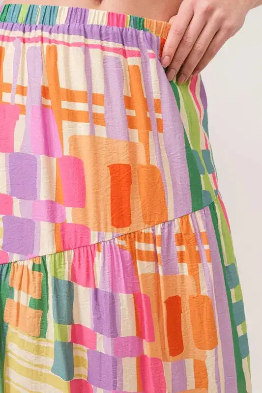 Tiered Why Maxi Skirt