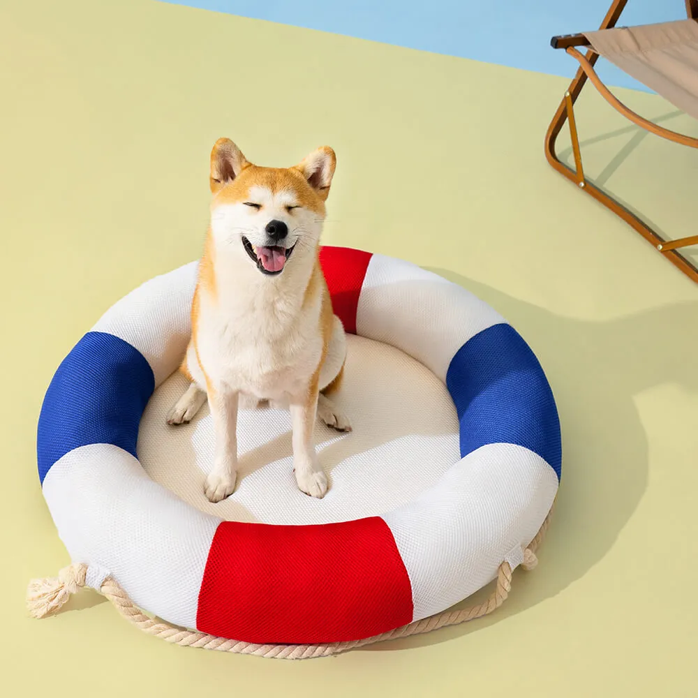 Swimming Ring Breathable Pet Cooling Bed