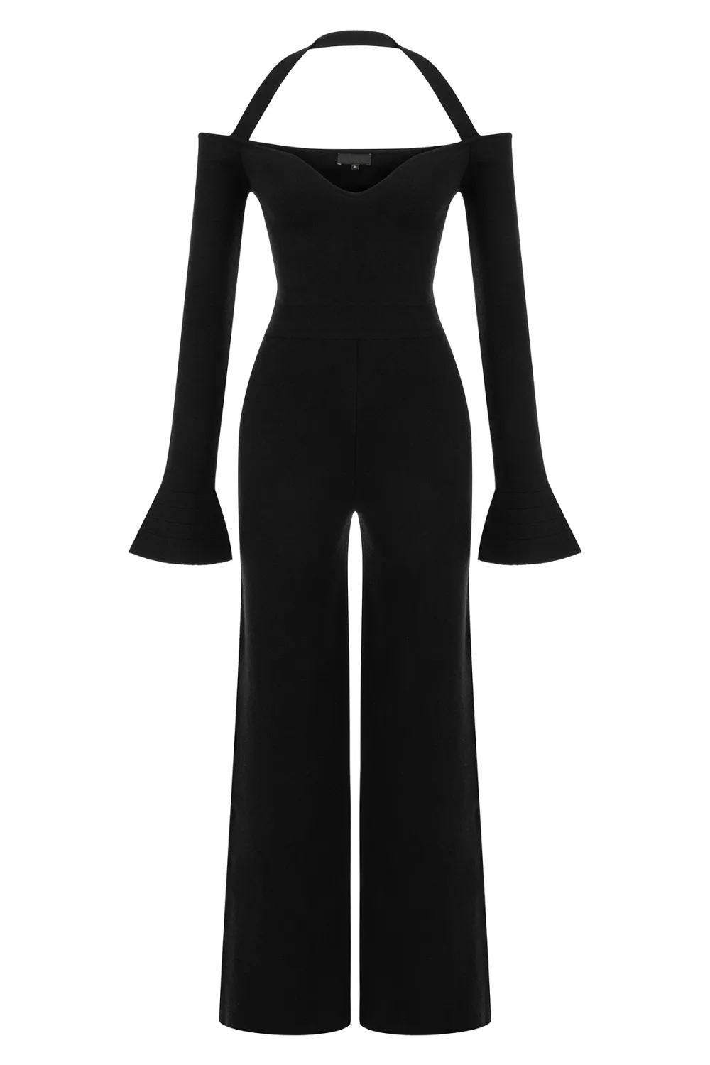 Halter Jumpsuit-Black