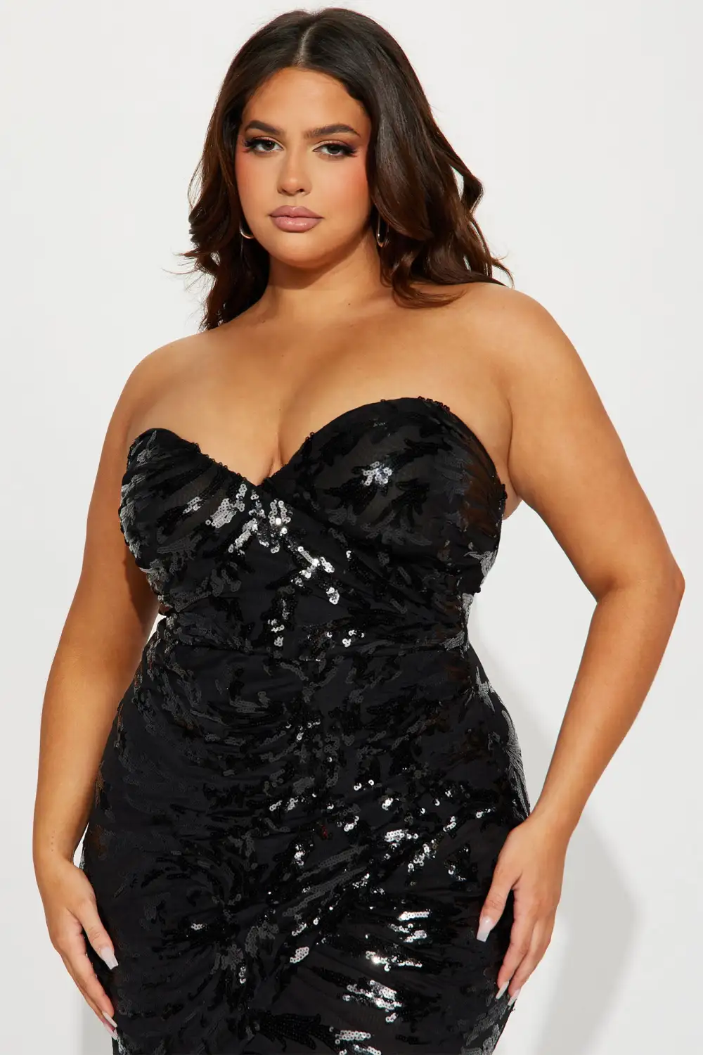 Luxury Sequin Maxi Dress - Black