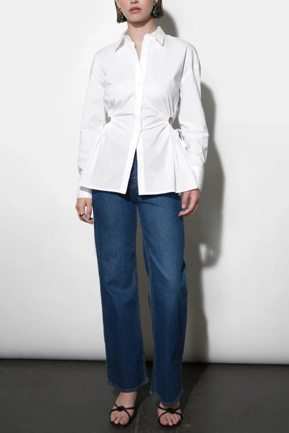 Button Collar Cotton Shirt