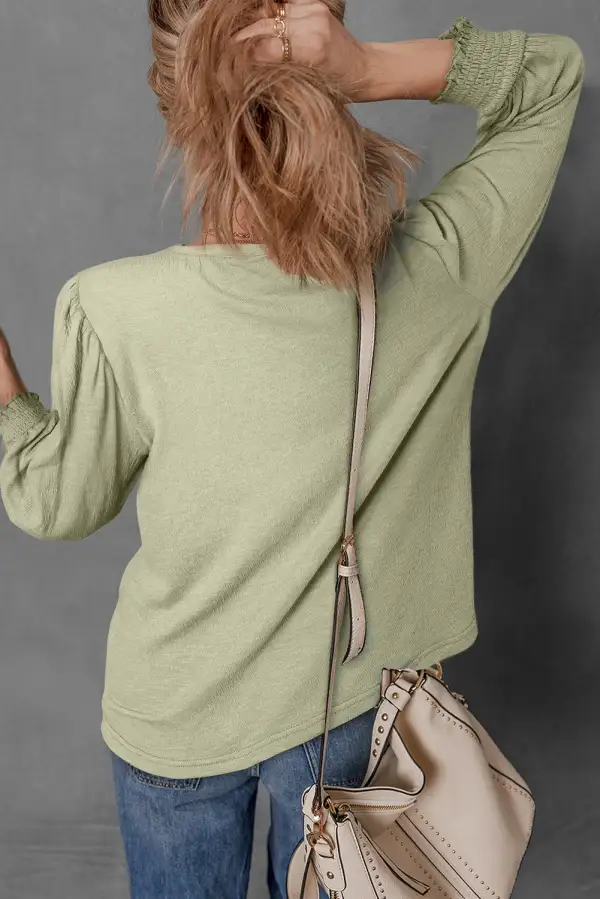 Half Sleeve Round Neck Blouse