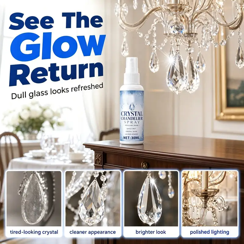✨ Crystal Chandelier Cleaner | Easy Shine Care