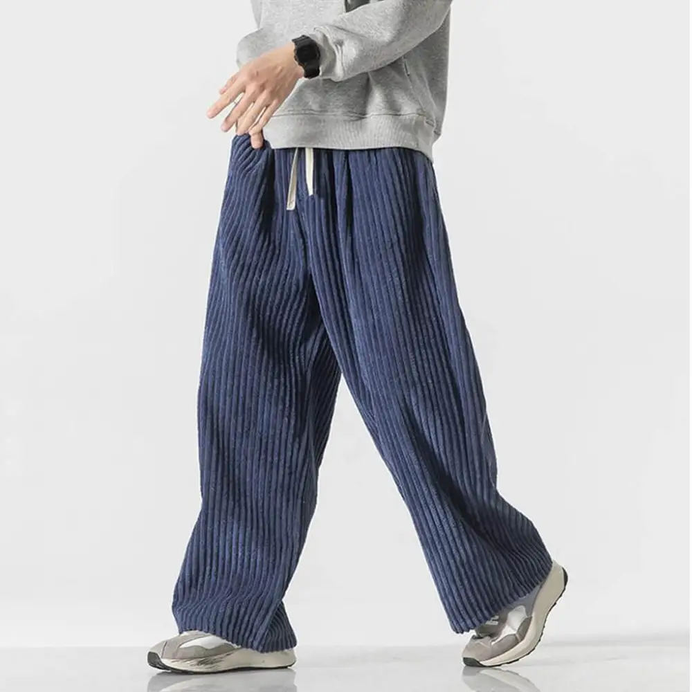 Textured Corduroy Wide Pants