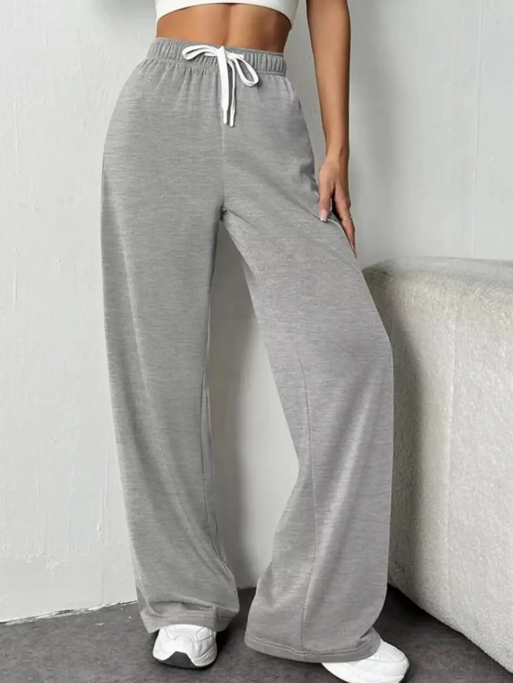 Everyday Drawstring Wide Leg Pants