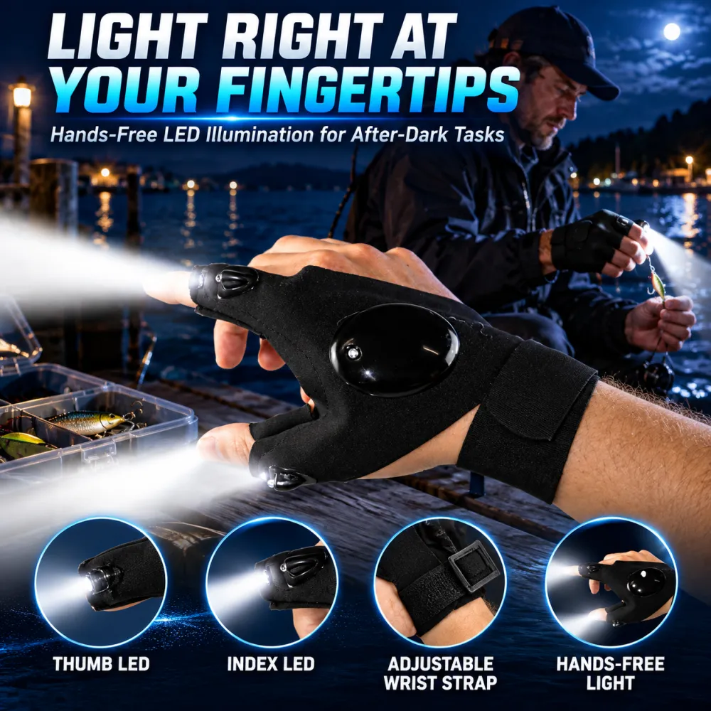 Outdoor Sports LED Gloves