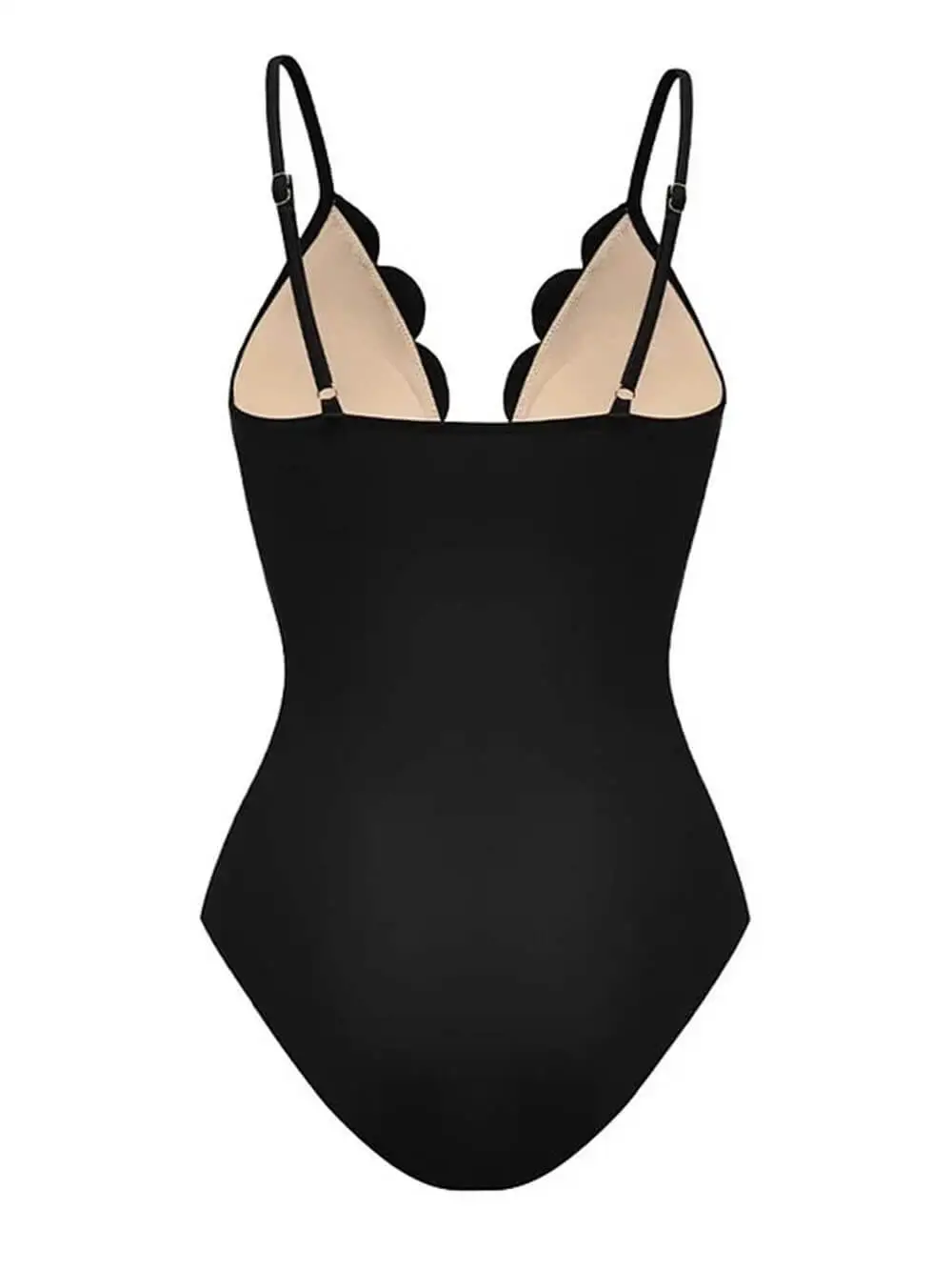 Women’s Sleek Lace Flower Hollow One-Piece Swimsuit