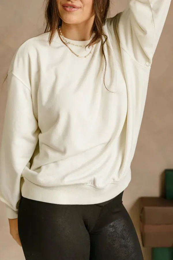 Casual Round Neck Sweatshirt