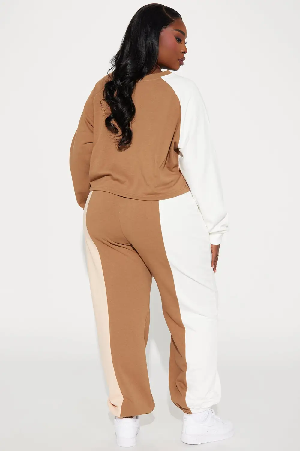 Leaving You Behind Jogger Set - Taupe/combo