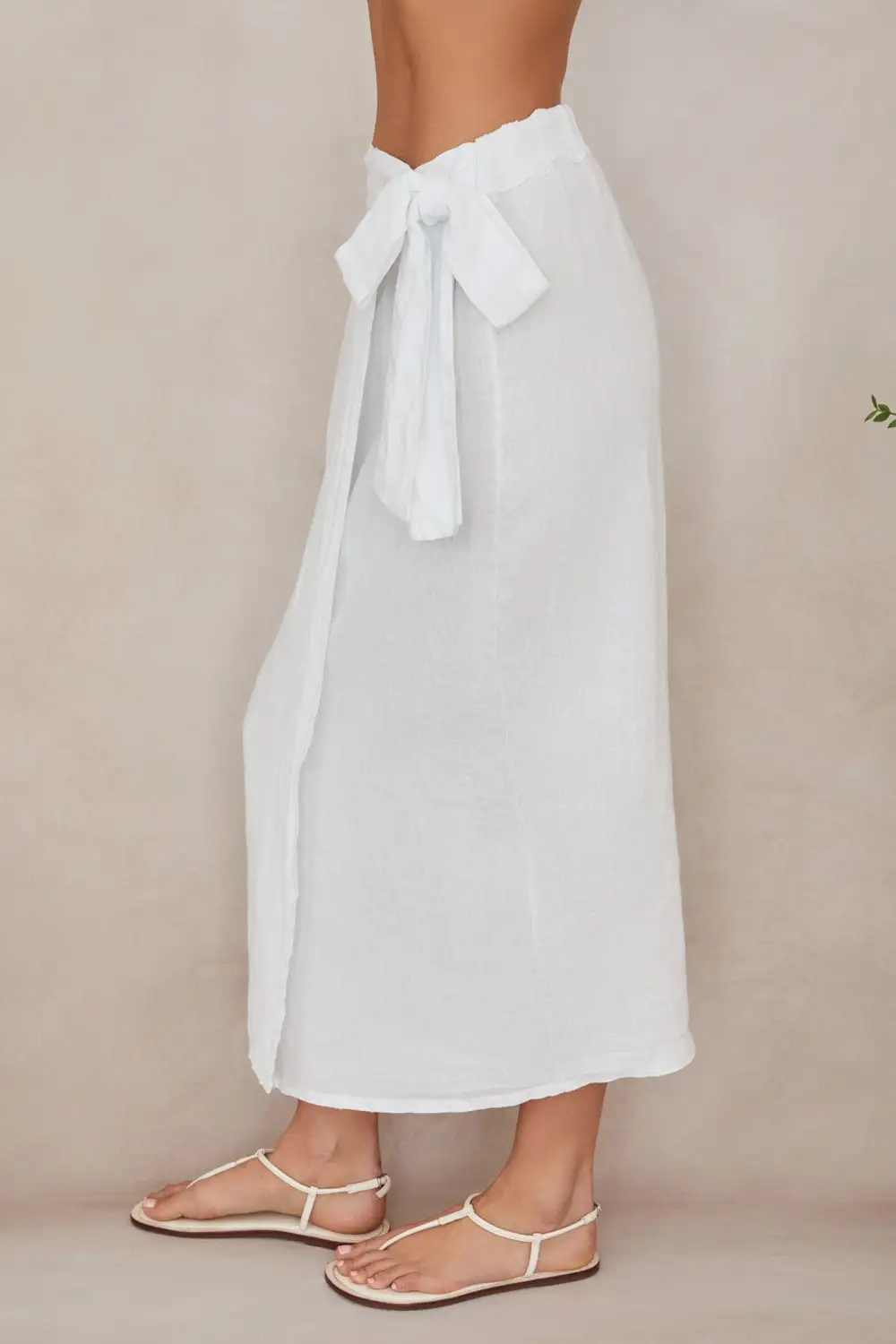 Linen Wrap Skirt