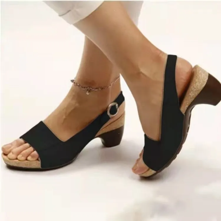 Peep-Toe Sandals Beach