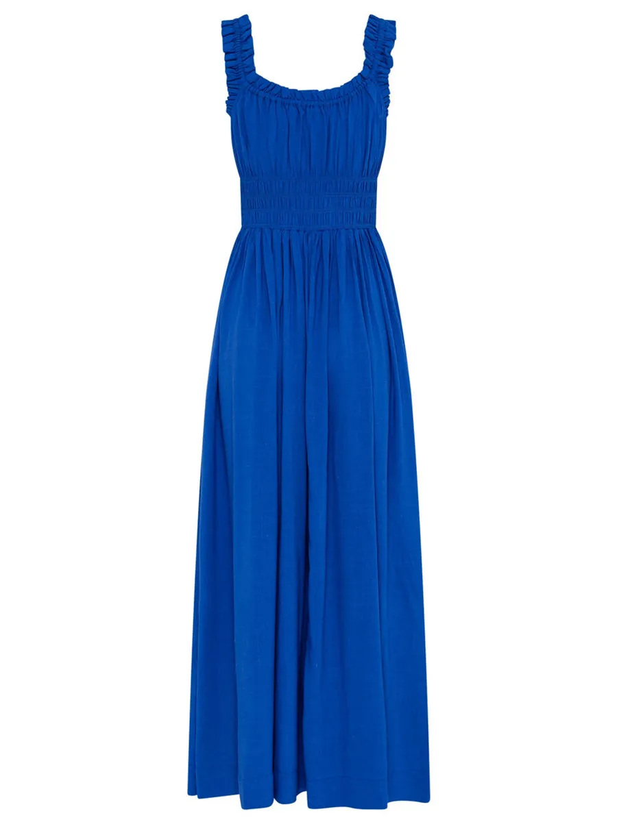 Women's blue holiday dress