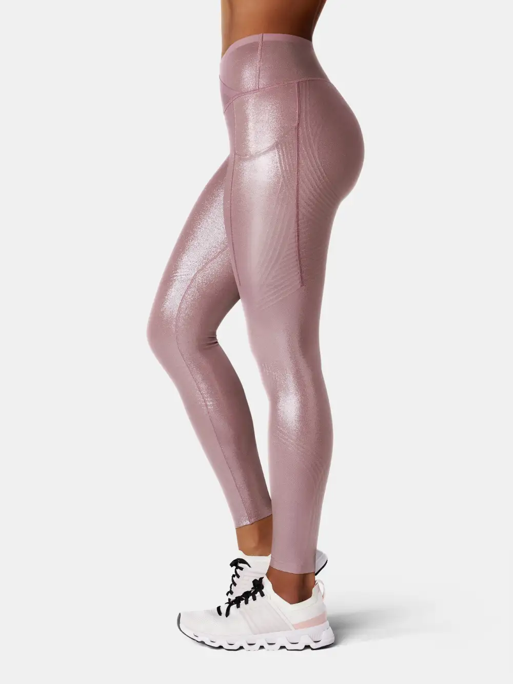 Body Sculpt Faux Leather Side Pocket Leggings