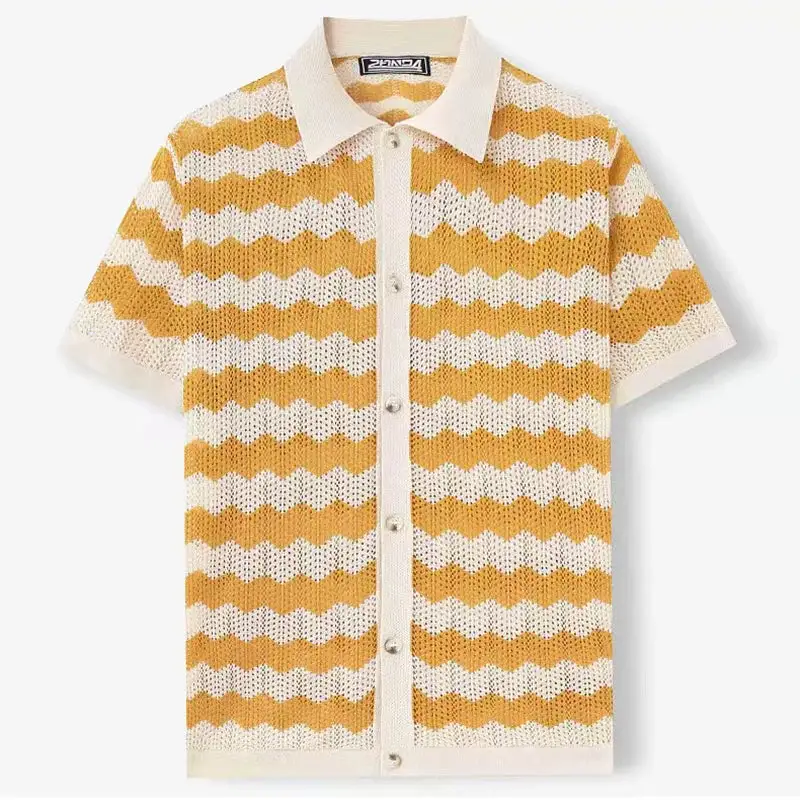 Button Front Knit Shirt