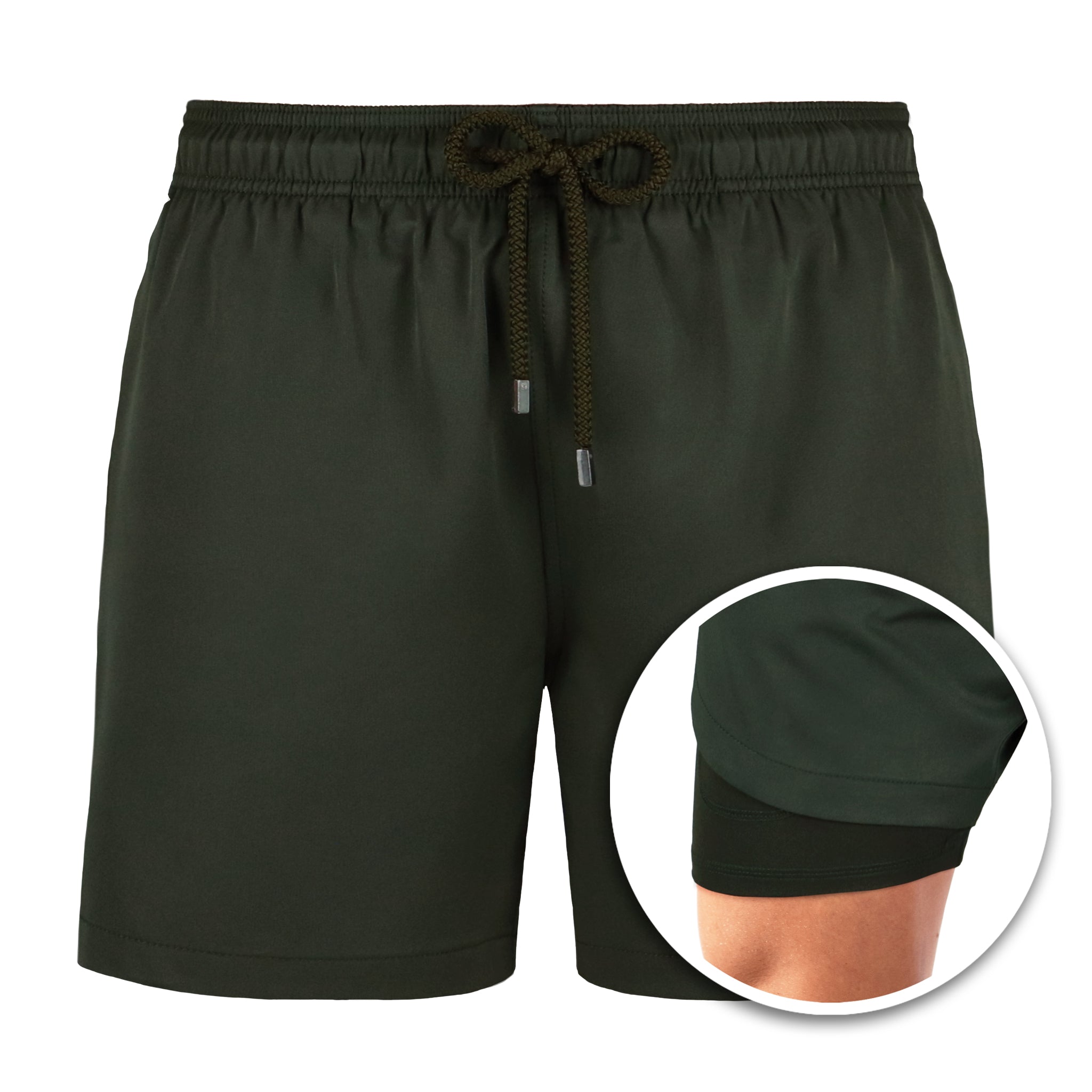 Olive You - Mid-Length Hybrid Short