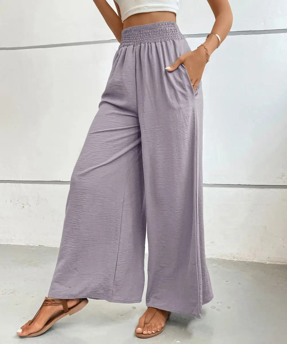 Soft High Waist Wide Leg Pants