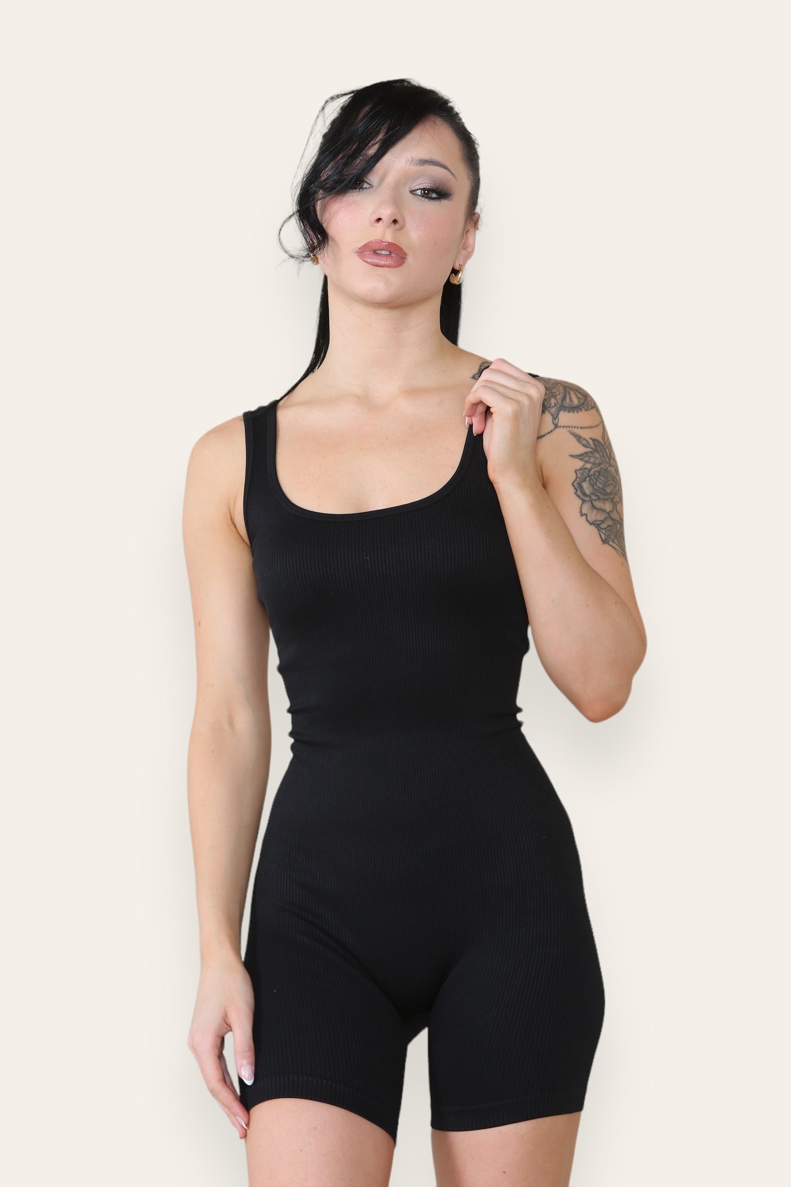 Ribbed Bum Push Up - Unitard