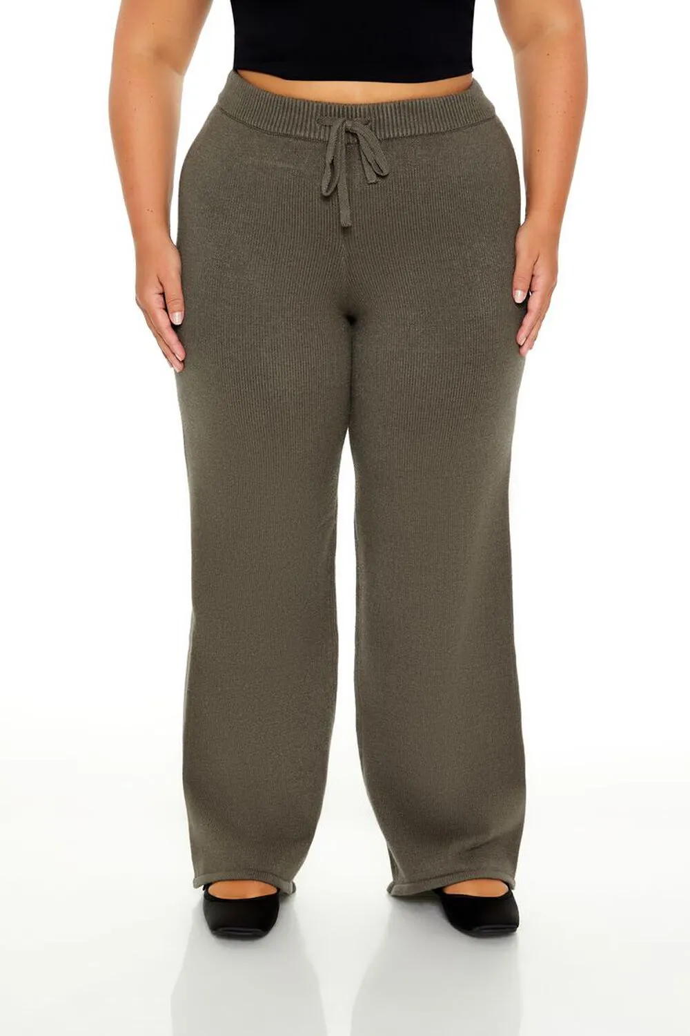 Plus Size Sweater-Knit Pants