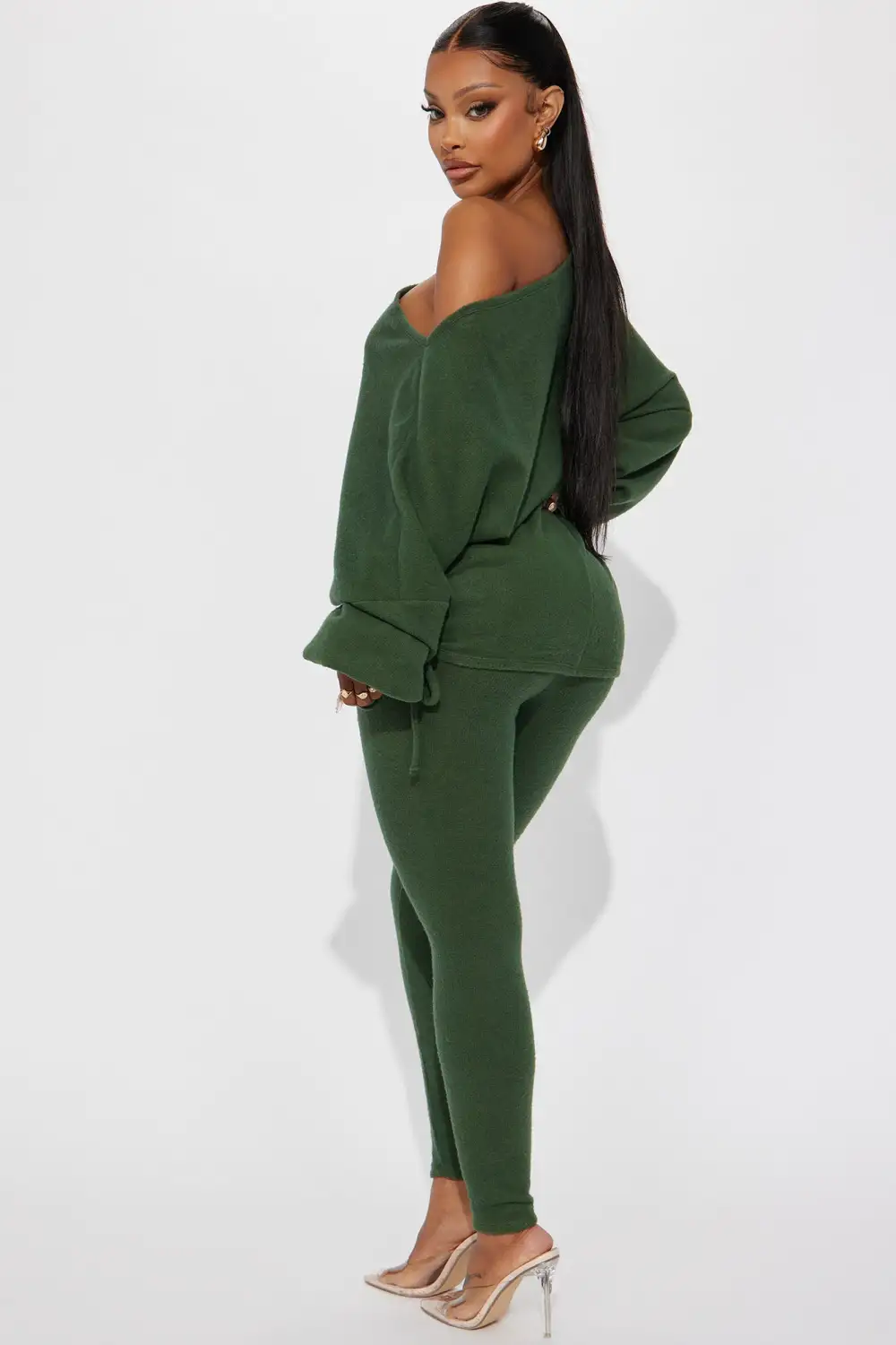 Comfy Mood Legging Set - Olive