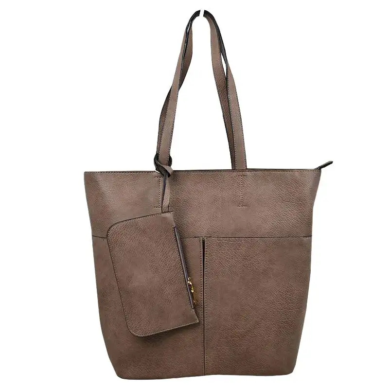Vegan Leather Soft Tote Bag