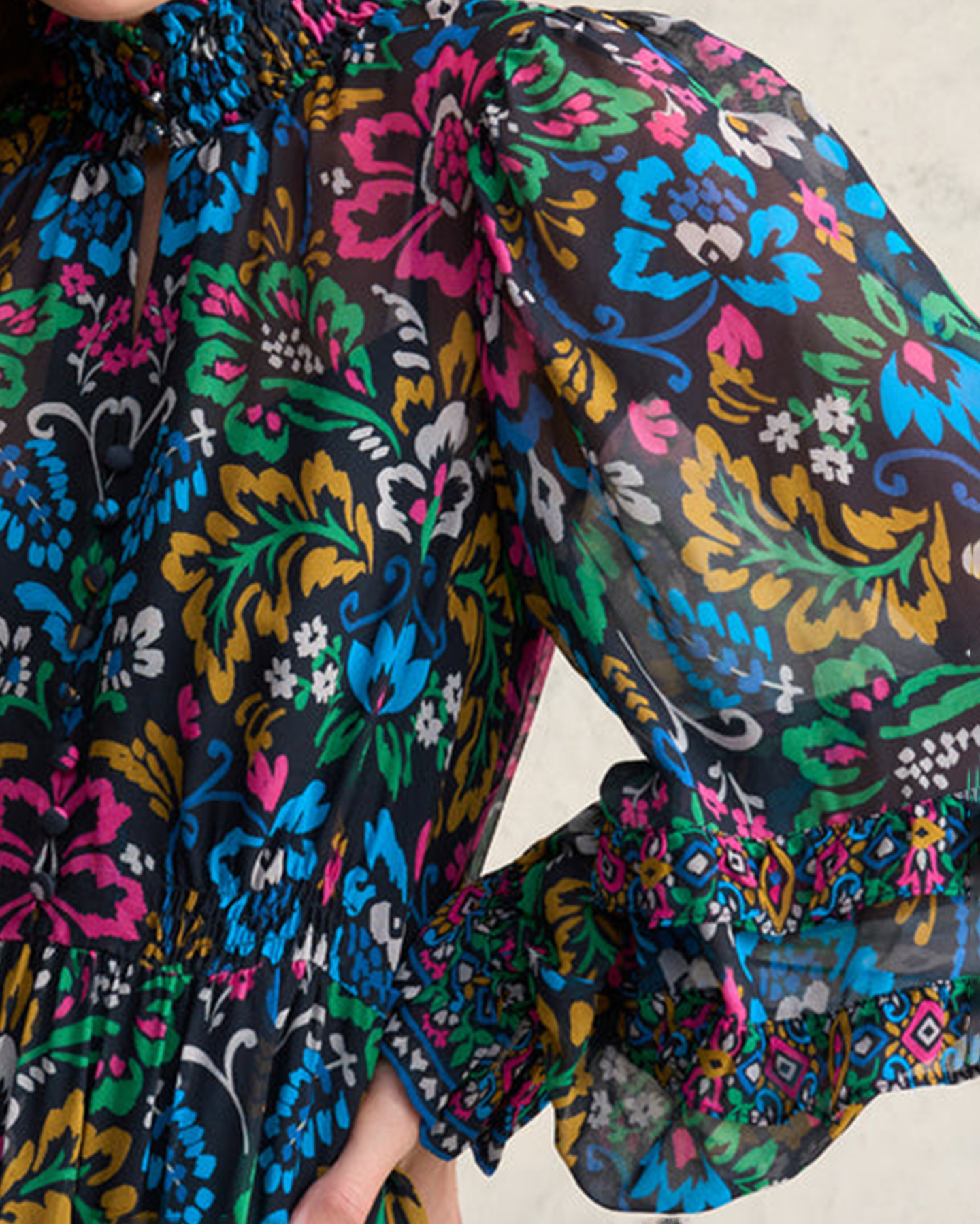 Printed Midi Dress