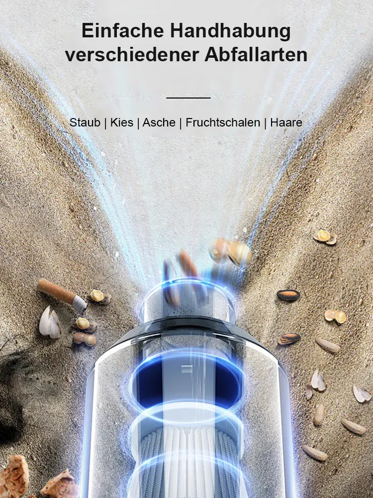 🌪️6 Sekunden – und der Akku-Power-Sauger zieht den Staub eines ganzen Jahres aus dem Auto. ⚡Schluss mit schwachen, klobigen, teuren Saugern!