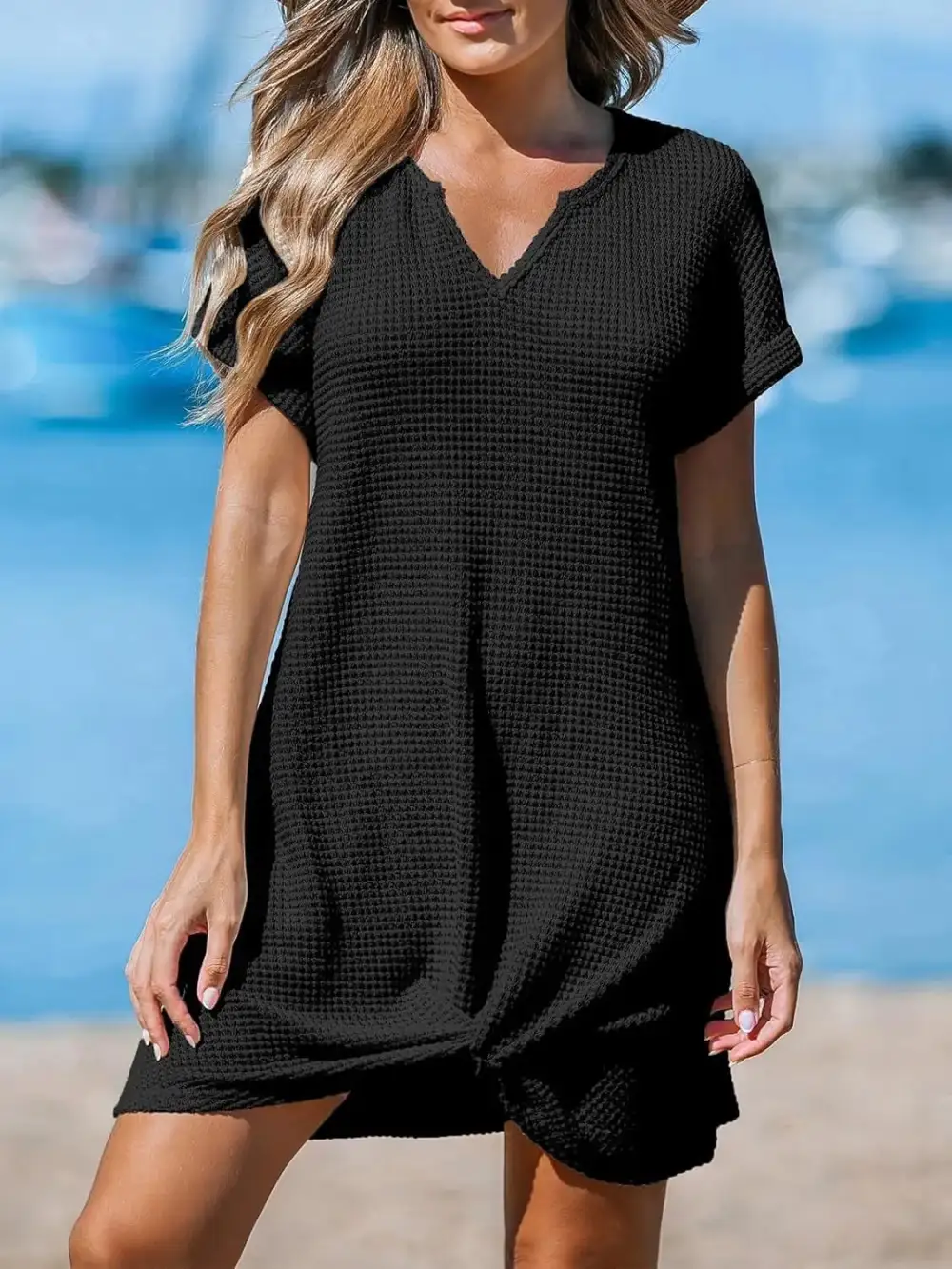 Polished Soft A-Line Midi Dress