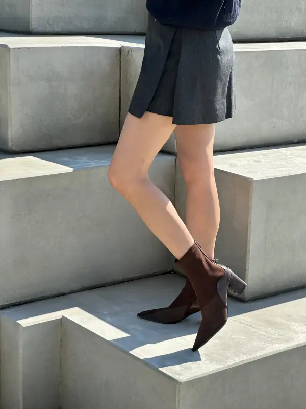 Lamb Leather Ankle Boots