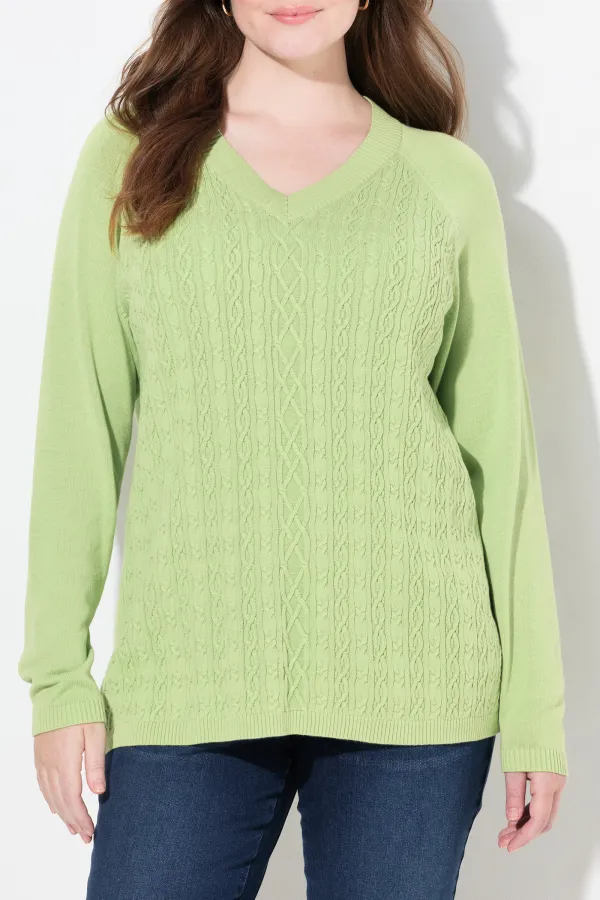 Solid Color Knitted Sweater