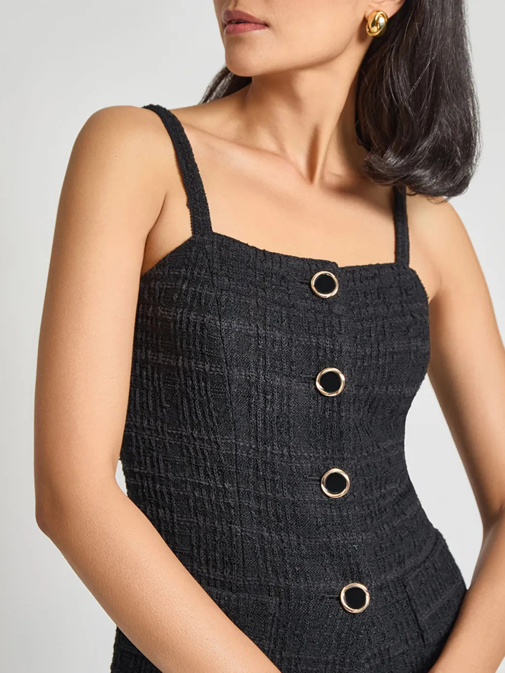 Strap Button Vest