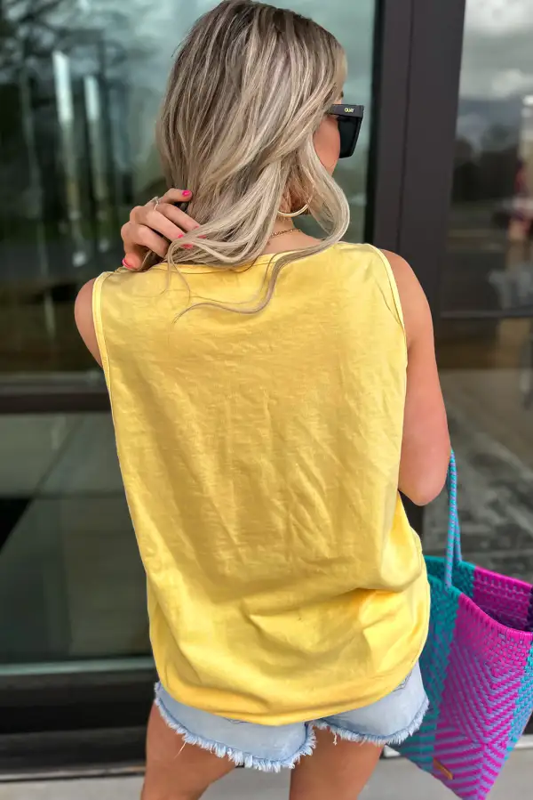 Flower Graphic Casual Tank Top