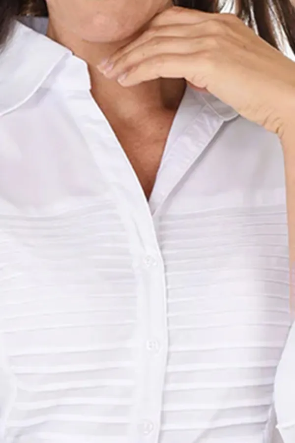 Tuxedo Front Collared Shirt