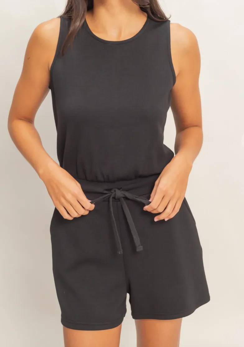 Relaxed Sleeveless Utility Romper