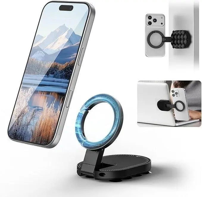 Bestselling Carabiner Silicone Suction Cup Magnetic Phone Holder