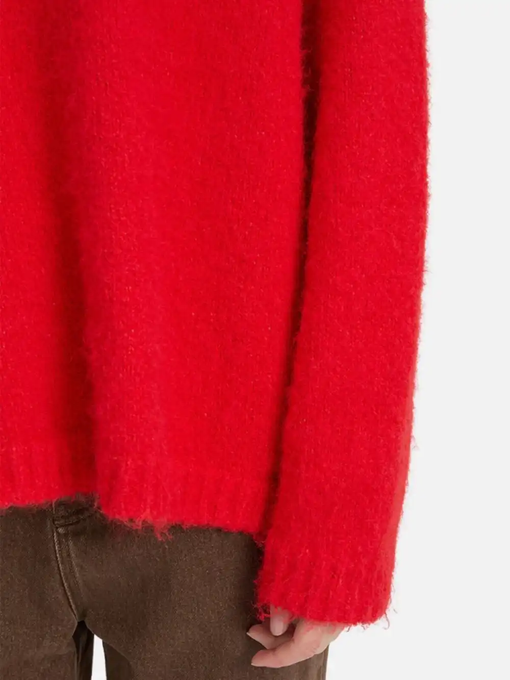 Crew Neck Drop Shoulder Sweater