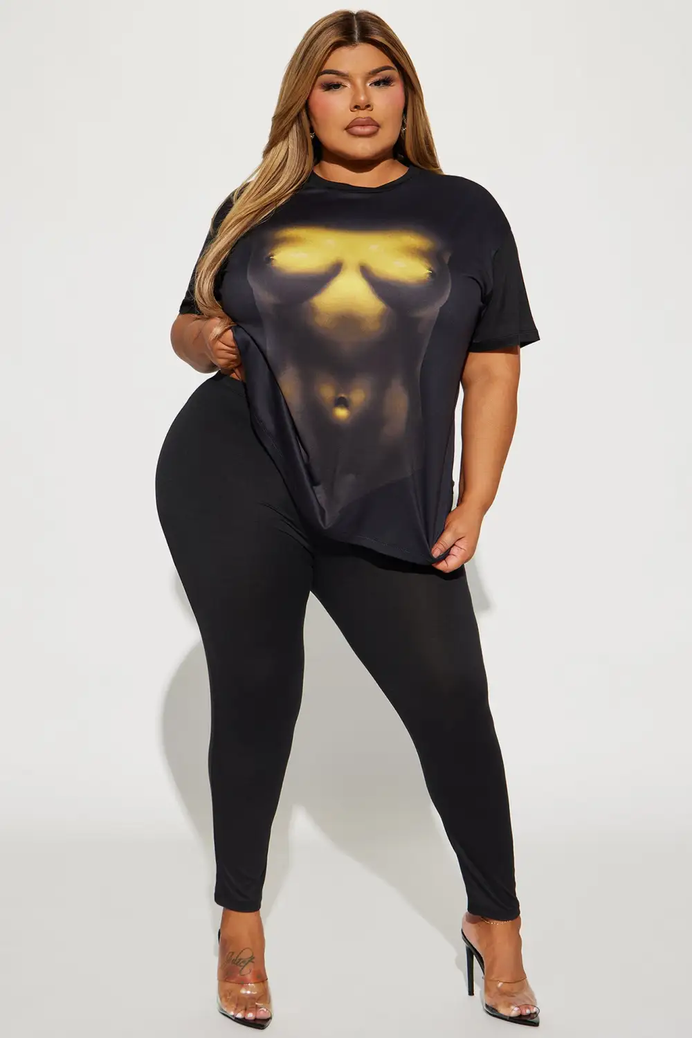 Body Language Legging Set - Black/combo