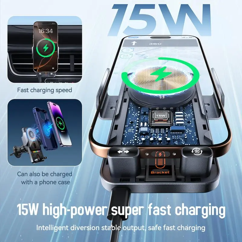 New Wireless Fast Charging Car Mount