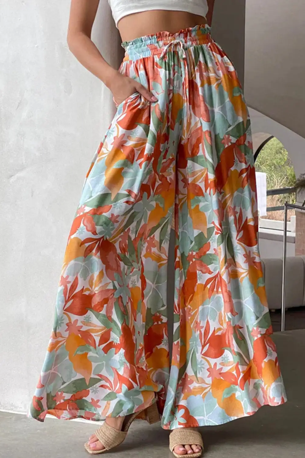 Easy Waist Wide Leg Pants