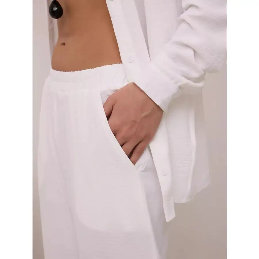 Button Up Long Sleeve Shirt and Pants Set